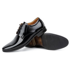 Olivier Pánská kožená společenská obuv lakovaná 480 černá 3