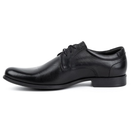 Kampol Pánské elegantní kožené boty 344KAM černé černý 1