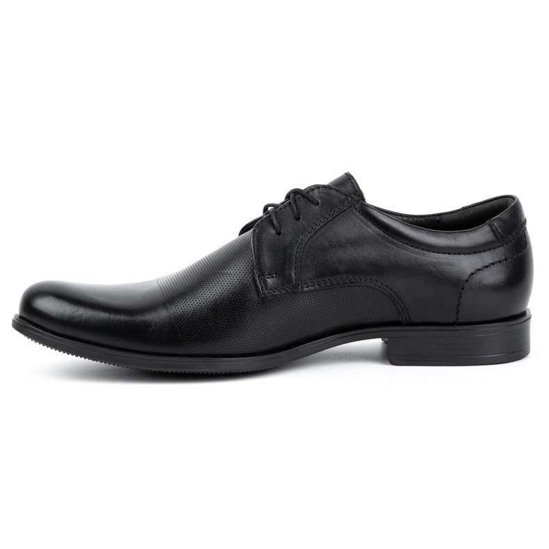 Kampol Pánské elegantní kožené boty 344KAM černé černý 1