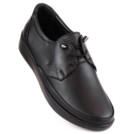 Dámské černé kožené slip-on boty T.Sokolski H7503 černá 1