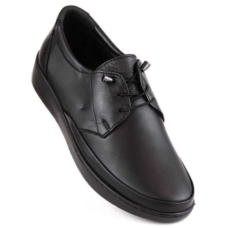 Dámské černé kožené slip-on boty T.Sokolski H7503 černý 1