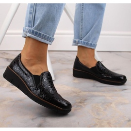 Pohodlné boty Rieker W RKR166C krokodýlí černá 2