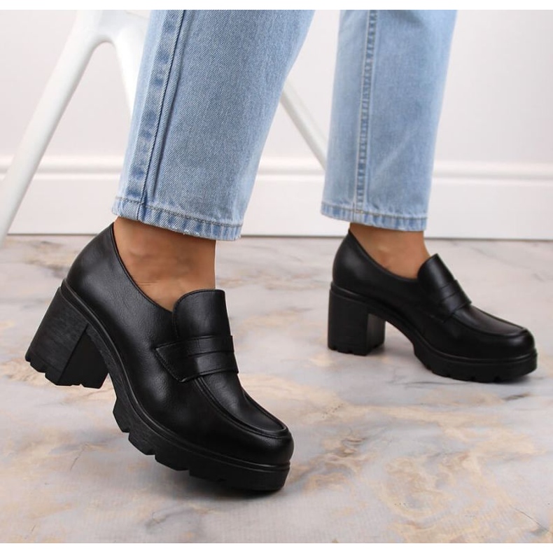 Boty na sloupku Potocki W WOL166A černé černá 2