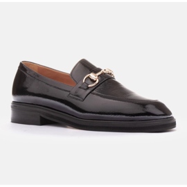 Marco Shoes Leštěné mokasíny černá 3