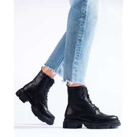 Dámské šněrovací šněrovací pracky Shelovet černé černá 2