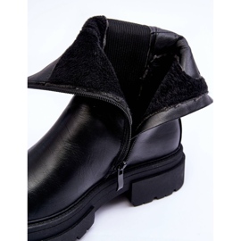 Vysoké teplé boty Jodhpur Boots Nazouvací černá Milca 1