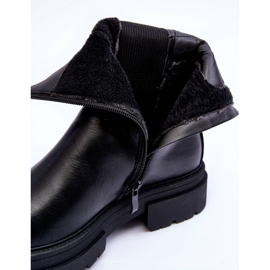 Vysoké teplé boty Jodhpur Boots Nazouvací černá Milca černý 1