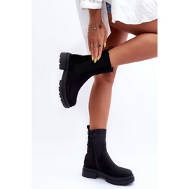 Vysoké zateplené boty Jodhpur Boots Nubuck Black Milca černý 2