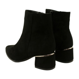 Evento Semišové boty se stříbrným zdobením, Černá 23BT35-6420 3