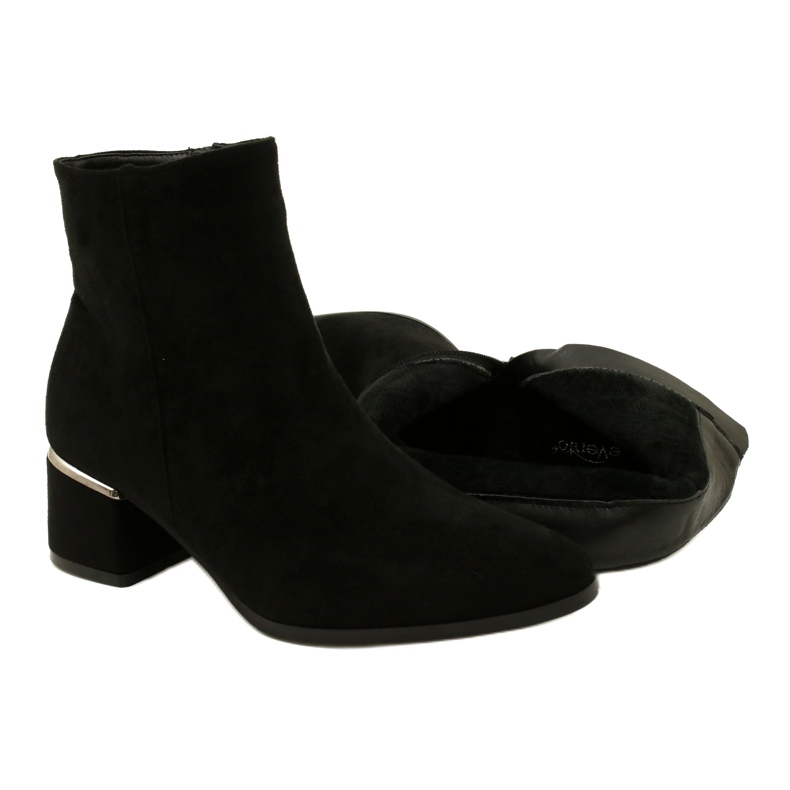 Evento Semišové boty se stříbrným zdobením, Černá 23BT35-6420 5 Evento Semišové boty se stříbrným zdobením, Černá 23BT35-6420 5