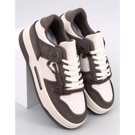 Tenisky Clavell Coffee s vysokou podrážkou béžový 1