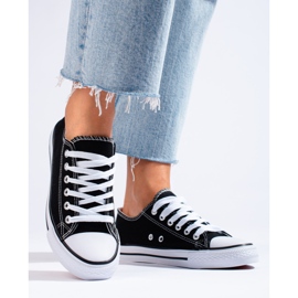 Klasické černé dámské tenisky Shelovet černá 2