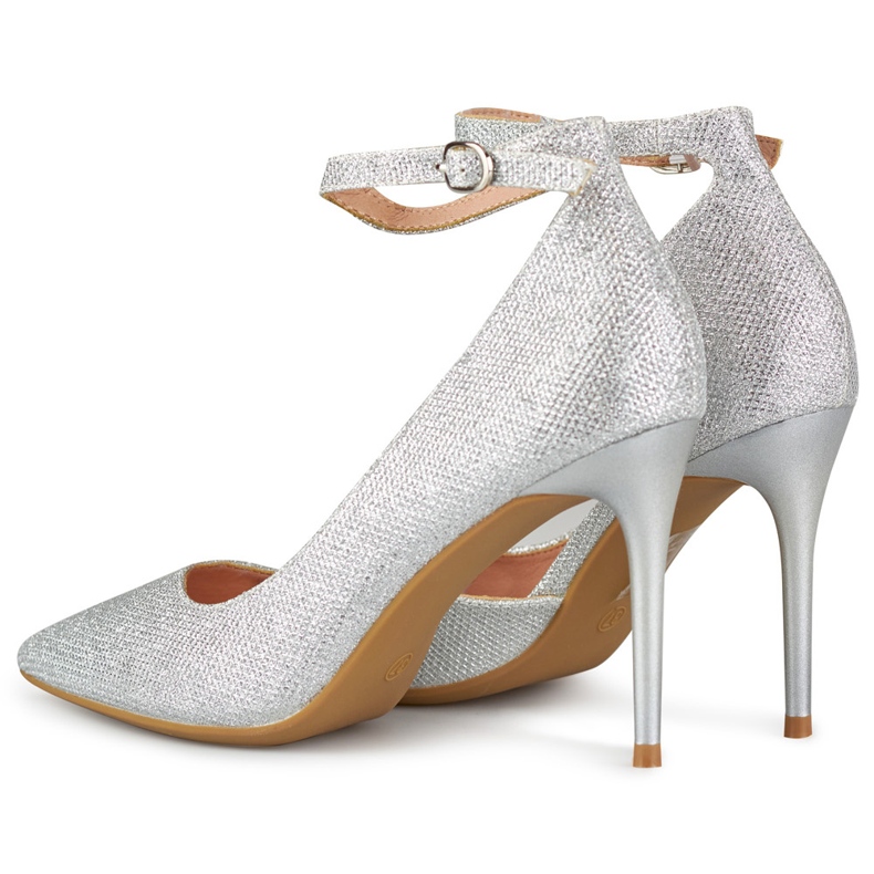 Lesklé stříbrné jehlice zapínané u kotníku stříbrný 1 Lesklé stříbrné jehlice zapínané u kotníku stříbrný 1