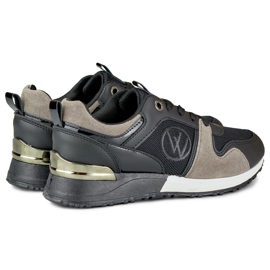 Módní černé tenisky Jersy černá 1 Módní černé tenisky Jersy černá 1