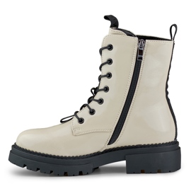 Lakované béžové dámské dělnice od Carole béžový 1