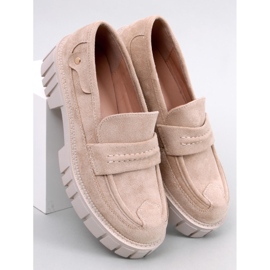 Platformové mokasíny od Chandra Beige béžový 1