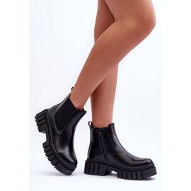 PG1 Robustní kožené boty Chelsea Boots Black Orryss černá 2 PG1 Robustní kožené boty Chelsea Boots Black Orryss černá 2