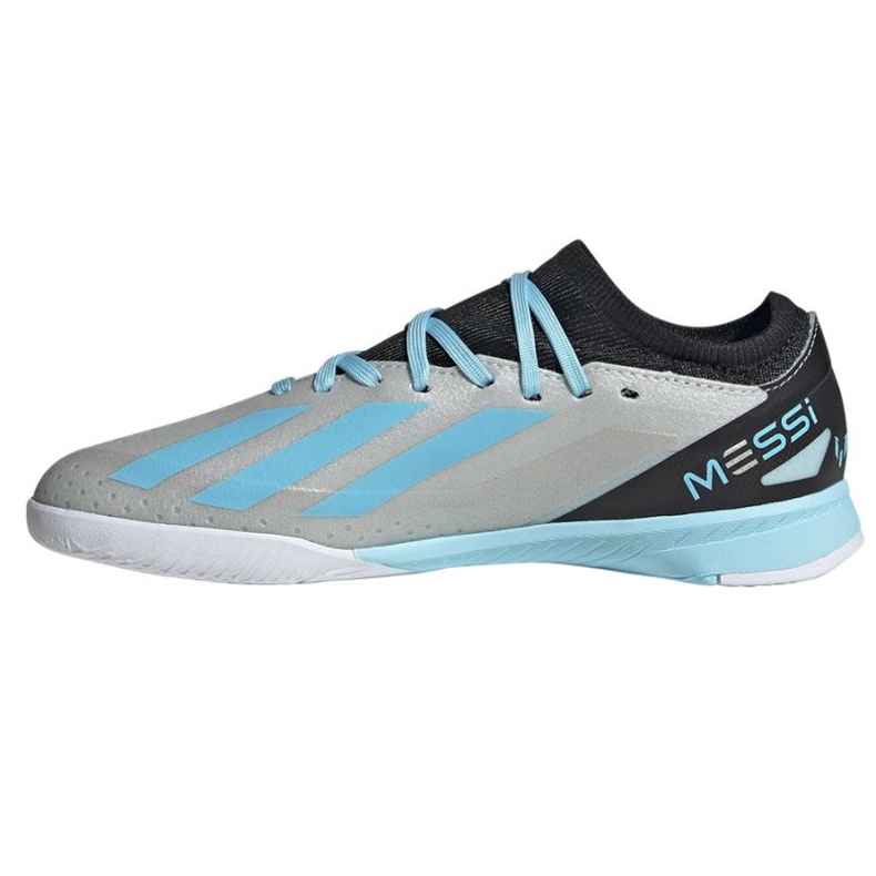 Adidas X Crazyfast Messi.3 V kopačkách Jr IE4075 stříbrný 1