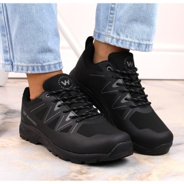 Potocki Černé sportovní trekingové softshellové boty Vanhorn černá 1