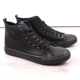 Pánské vysoké zateplené tenisky černé Big Star MM174012 černý 1