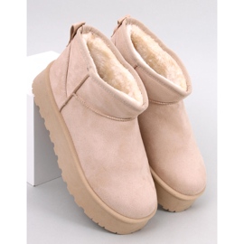 Platformové sněhule Solnis Beige béžový 1