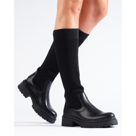 Černé nazouváky značky Shelovet černá 1