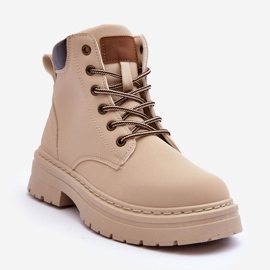 Dámské Trapperské boty Warm Light Beige Corbin béžový 1