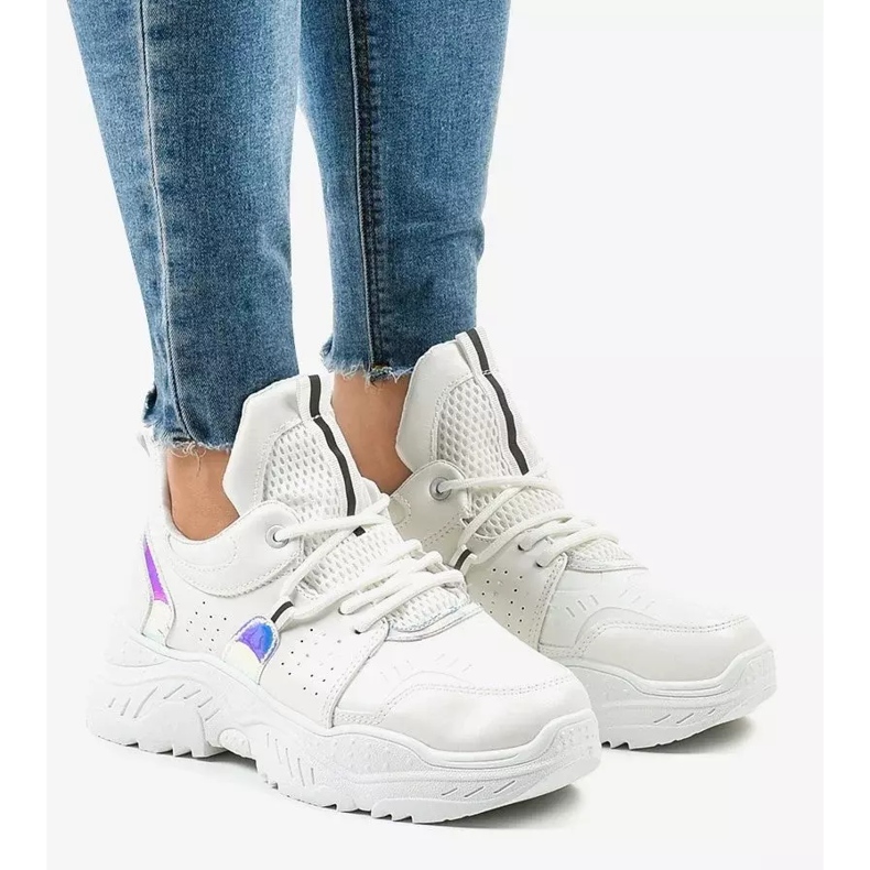 Bílé sportovní tenisky K-505 bílý 1