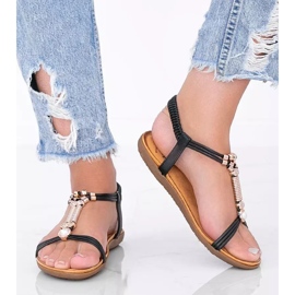 Dámské černé sandály Liva černá 2