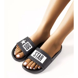 Černé dámské pantofle Big Star DD274A266 černá 2