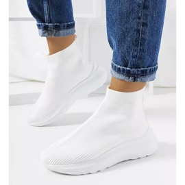 Jenniferiny bílé vysoké tenisky bílý 1