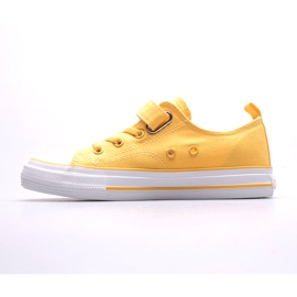 Dětské tenisky na suchý zip Big Star JJ374056 žluté žluť 3