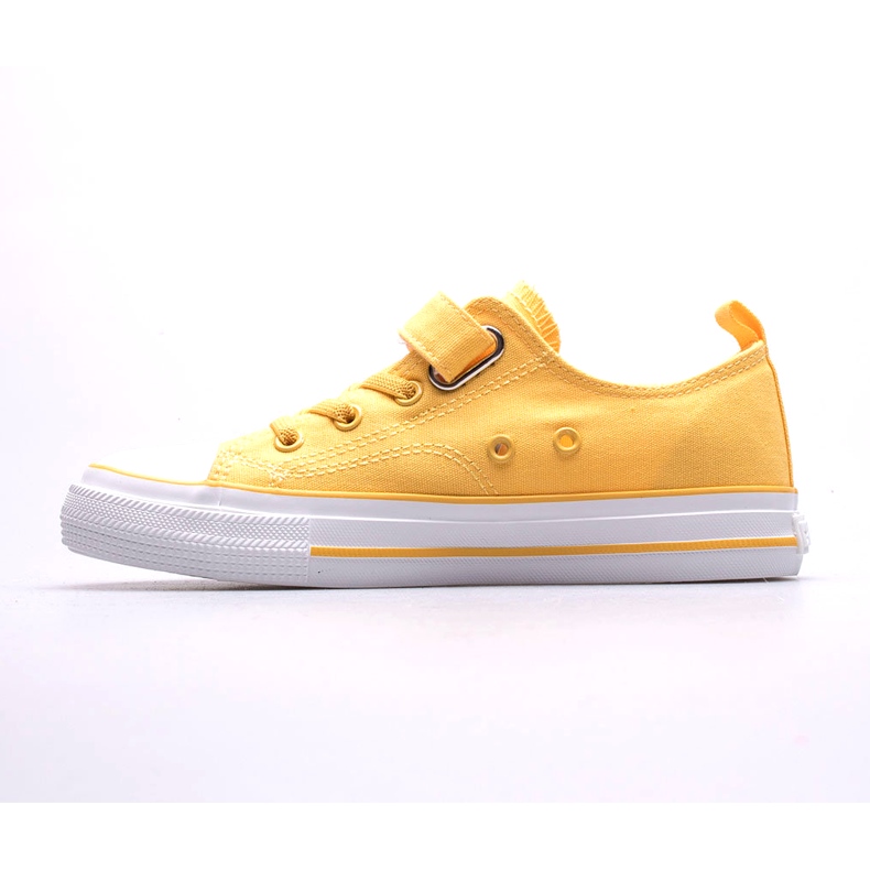 Dětské tenisky na suchý zip Big Star JJ374056 žluté žluť 3