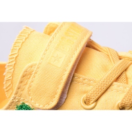 Dětské tenisky na suchý zip Big Star JJ374056 žluté žluť 1