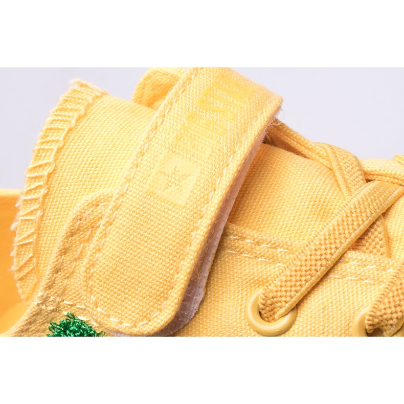 Dětské tenisky na suchý zip Big Star JJ374056 žluté žluť 1