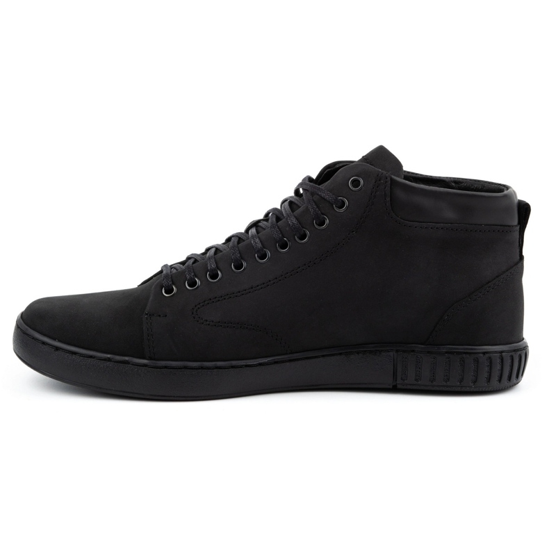 Polbut Pánské kožené creepers boty 2108sw černé černý 1