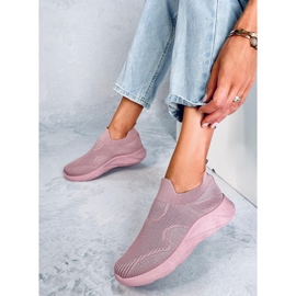 Ponožkové sportovní boty Goff Pink růžový 2