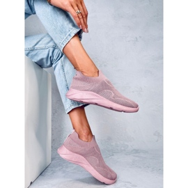 Ponožkové sportovní boty Goff Pink růžový 4