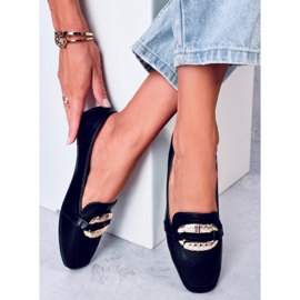 Dámské mokasíny Saimon Black černý 1