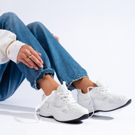 Dámské bílé šněrovací tenisky Shelovet bílý 1