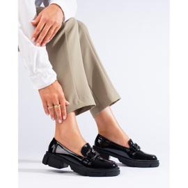 Dámské černé lakované boty Shelovet černá 2