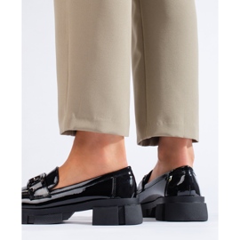 Dámské černé lakované boty Shelovet černá 1