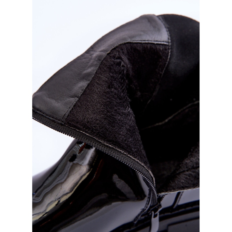 FB2 Lakované dámské boty Jodhpur Black Elspetia černá 2 FB2 Lakované dámské boty Jodhpur Black Elspetia černá 2