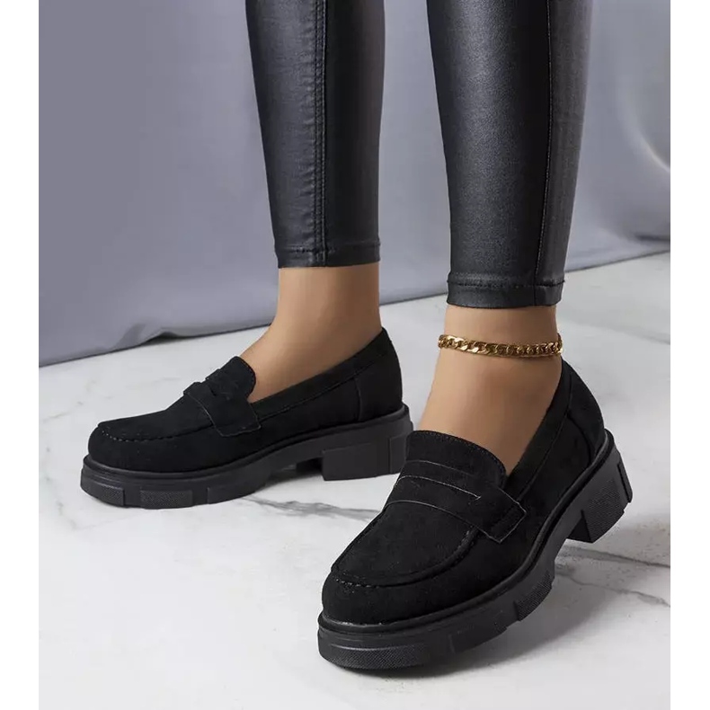 PA1 Černé eko-semišové boty od Alacoque černá 1