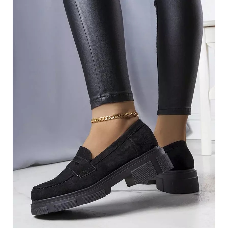 PA1 Černé eko-semišové boty od Alacoque černá 2