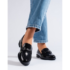 Elegantní lakované dámské boty Shelovet černé černá 1