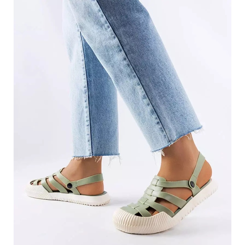 BM Kantonské zelené gumové sandály zelená 1