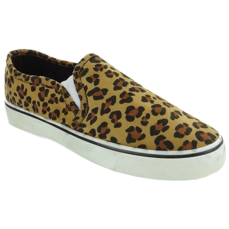 Tenisky slip-on C02 leopardí hnědý 1