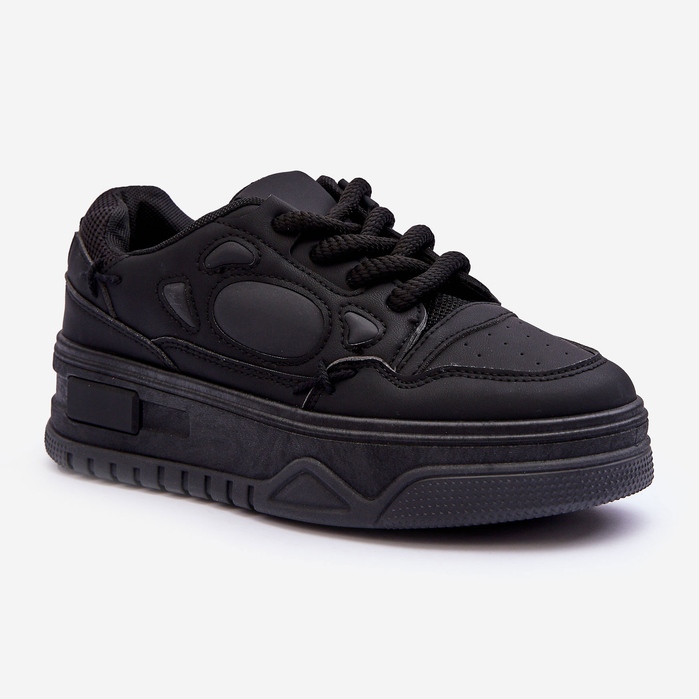 PG1 Dámské Tenisky na platformě Black Finos černý 1