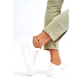 Nízké šněrovací tenisky Big Star LL274968 Bílé bílý 3